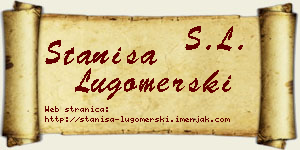 Staniša Lugomerski vizit kartica